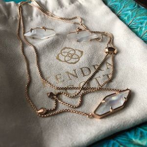 Kendra Scott Beth Pendant Necklace & Belinda Studs